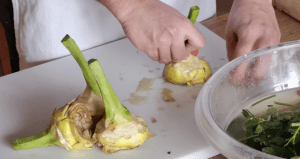 artichocke alla romana and artichocke alla giudia