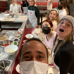 Selfie during Insideat pizza cooking class